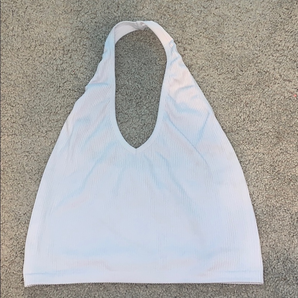 FREE PEOPLE OVER THE NECK CROP TOP